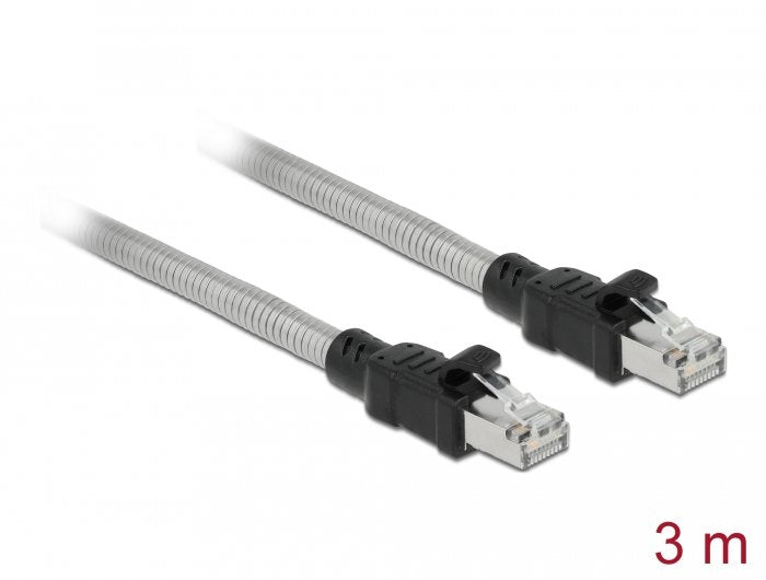 Delock Rj45 Cable Cat.6a U Ftp Mit Metallmantel 3 M