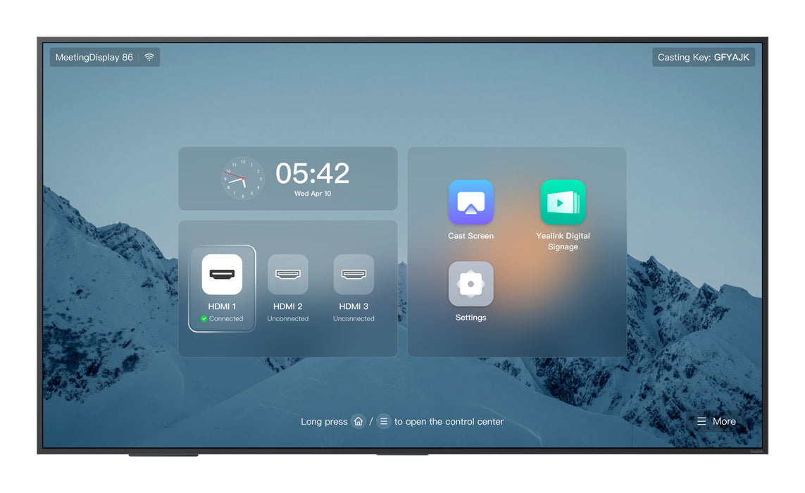 EAN 5715328107649 - Yealink MeetingDisplay 86'' 165,1 cm (65") IPS 3840 x 2160 Pixeles imagen 1