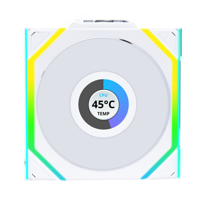 EAN 4718466016843 - Lian Li UNI FAN SL Wireless LCD 120 Reverse Blade Carcasa del ordenador Ventilador 12 cm Blanco 3 pieza(s imagen 2