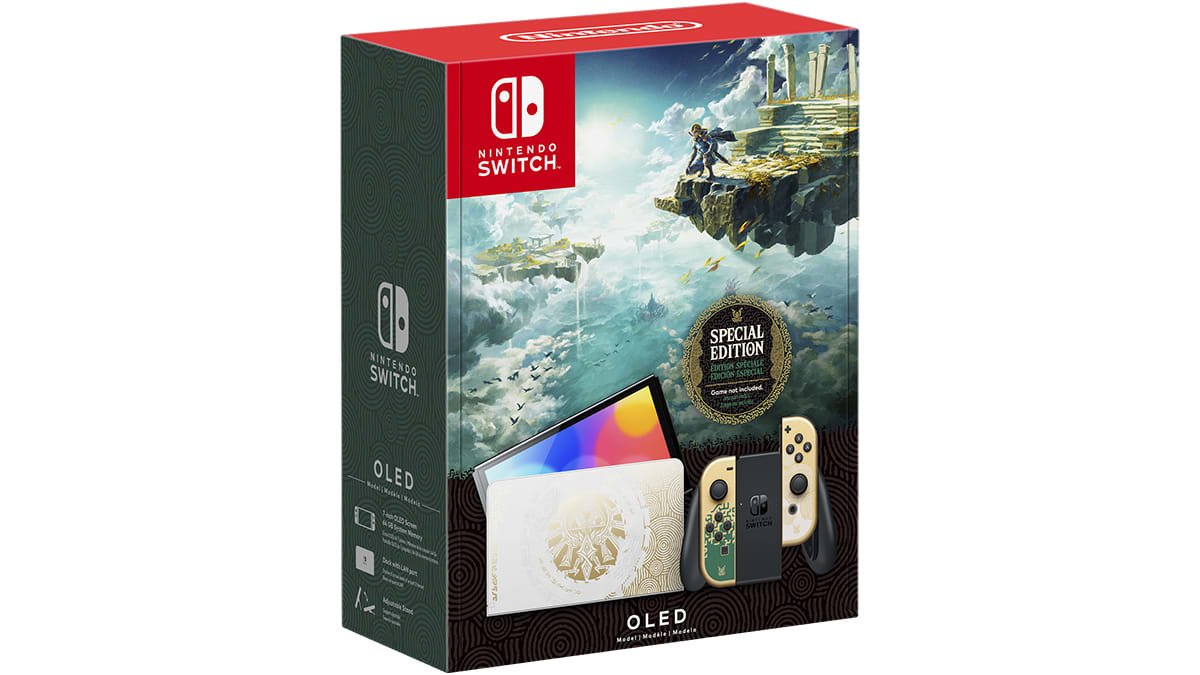 Nintendo Switch Oled Console +  Zelda: Tears Of The Kingdom Limited Edition