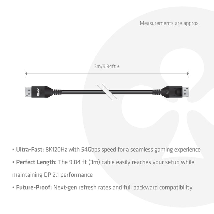 EAN 8719214473259 - CLUB3D CAC-1093 cable DisplayPort Negro imagen 3