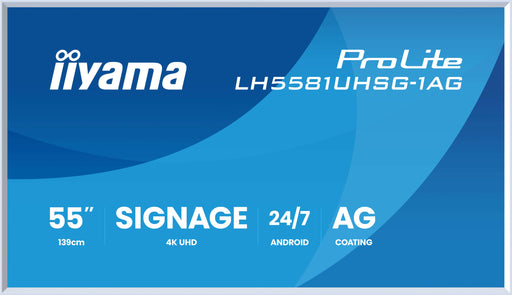 EAN 4948570125616 - iiyama LH5581UHSG-1AG pantalla de señalización Pantalla plana para señalización digital 138,7 cm (54.6")  imagen 2
