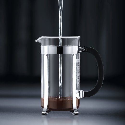 EAN 727015100043 - Bodum Chambord Negro, Cromo, Transparente imagen 3