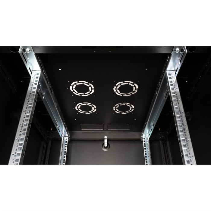 Roline 19-Zoll Netzwerkschrank Basic 42he, 800x800 Bxt Glastr Schwarz