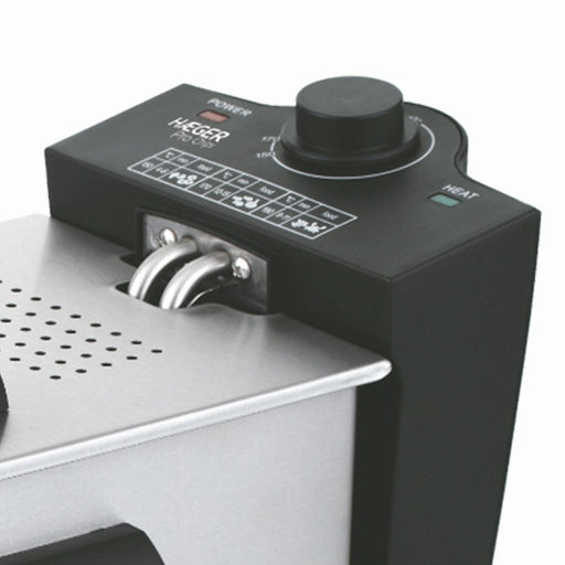 EAN 5608475017612 - Haeger DF-3ES.017A freidora Sencillo 3 L 2000 W Negro, Acero satinado imagen 2