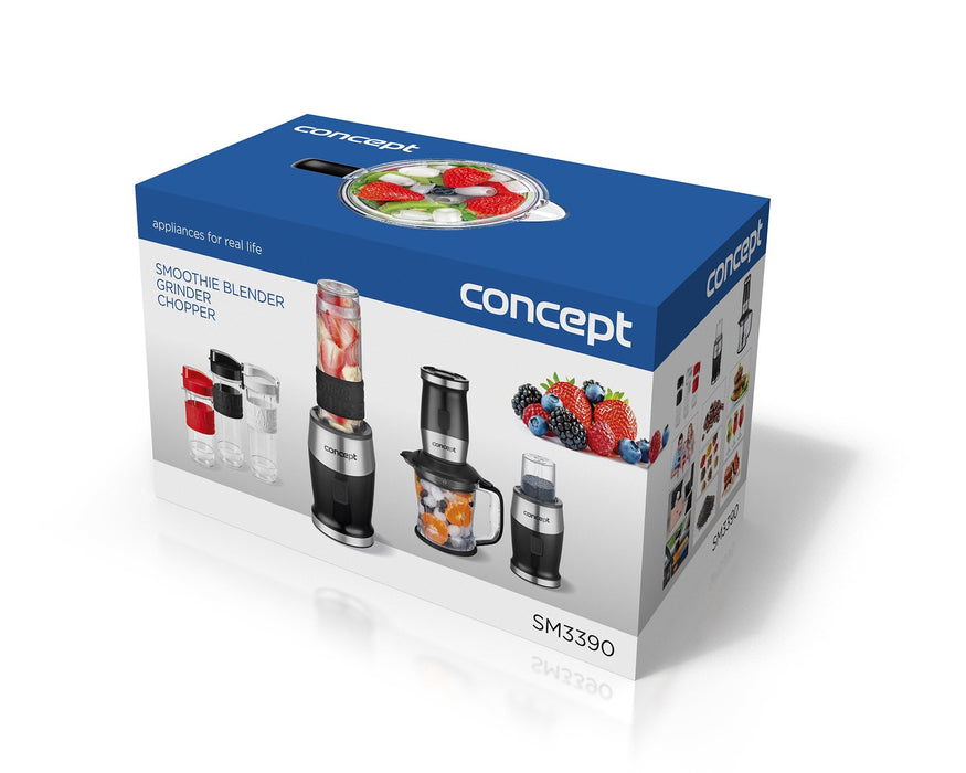 Batidora Concept Sm3390 1,2 L De Inmersión 700 W Negro, Acero Inoxidable