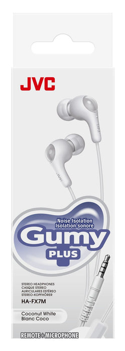 Gumy Plus Ha-Fx7m In Ear With  Mic + Remote Headphones White