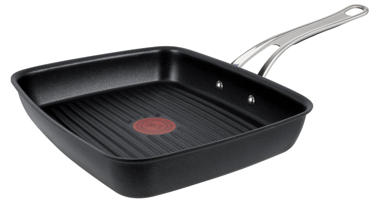 Tefal Jamie Oliver Cook'S Classics E2454144 - Sartén Antiadherente, Apta Para Horno, Inducción, Mango Remachado, Aluminio Anodizado Duro, Negro, 27 X 23 Cm