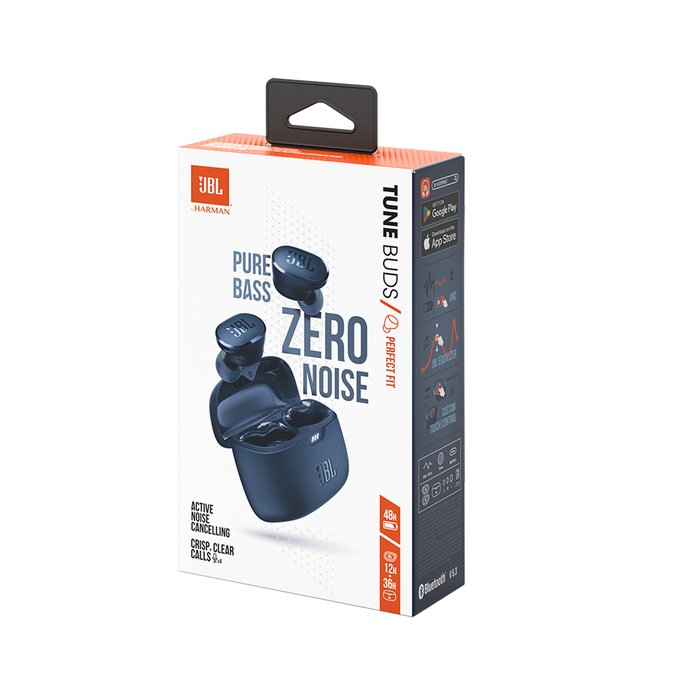 Auriculares Jbl Tune Buds Tws Inalámbricos Bluetooth Azules Eu
