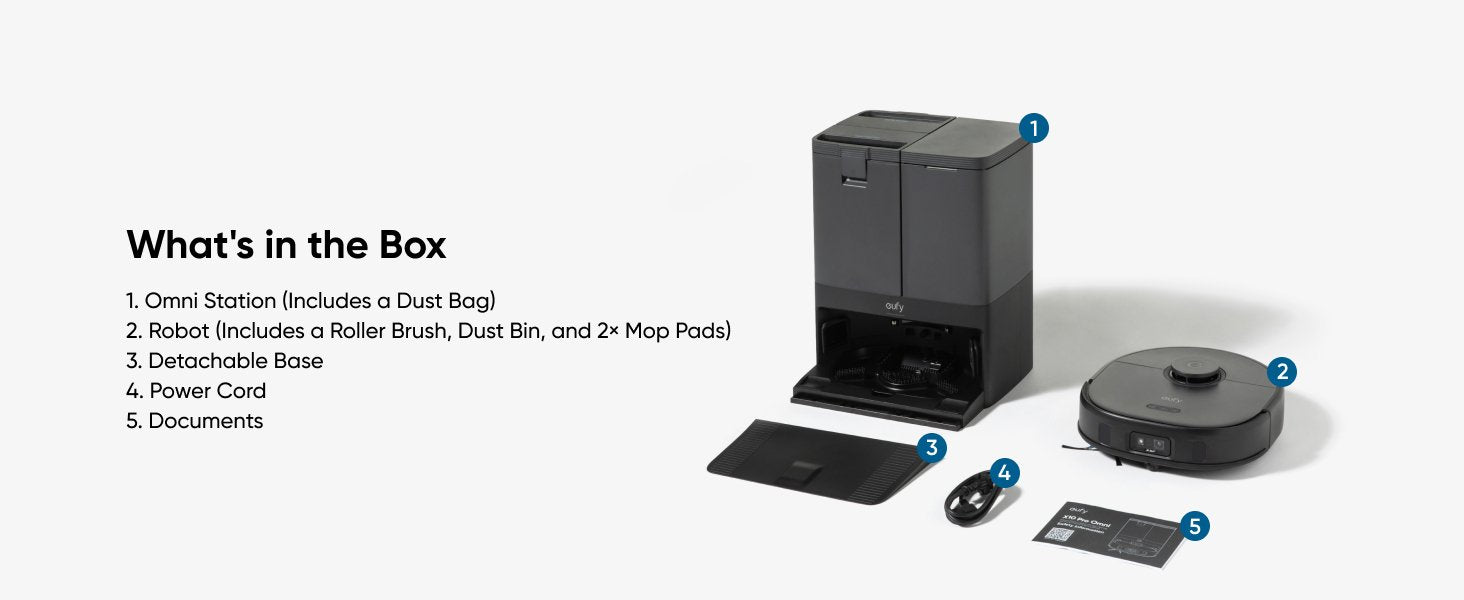 Robot De Limpieza Con Estación De Vaciado Automático Eufy X10 Pro Omni