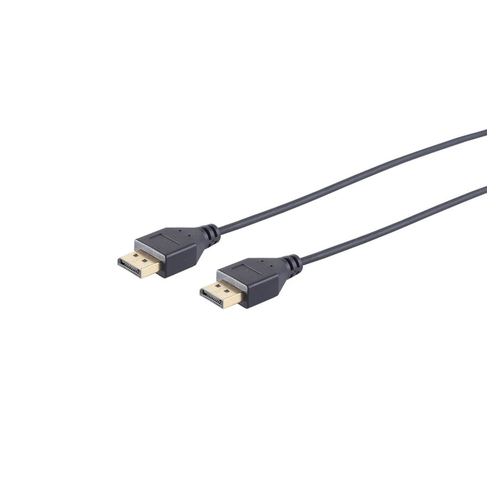 S-Impuls Displayport 1.2 Cable De Conexión, 4k, Slim, 1,5m