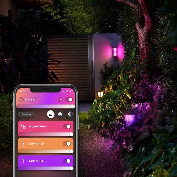 EAN 8718696174333 - Philips Hue White and Color ambiance 1745930P7 Aplique de pared para exterior Bluetooth/Zigbee 8 W imagen 9