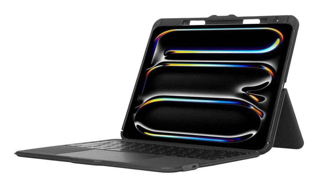 Targus Versavu Caja De Teclado Y Folio (Caja Del Teclado) Con Panel Táctil Retroiluminación Inalámbrico Bluetooth 5.0 Qwerty Reino Unido Negro Para Apple 13-Inch Ipad Pro (M4)