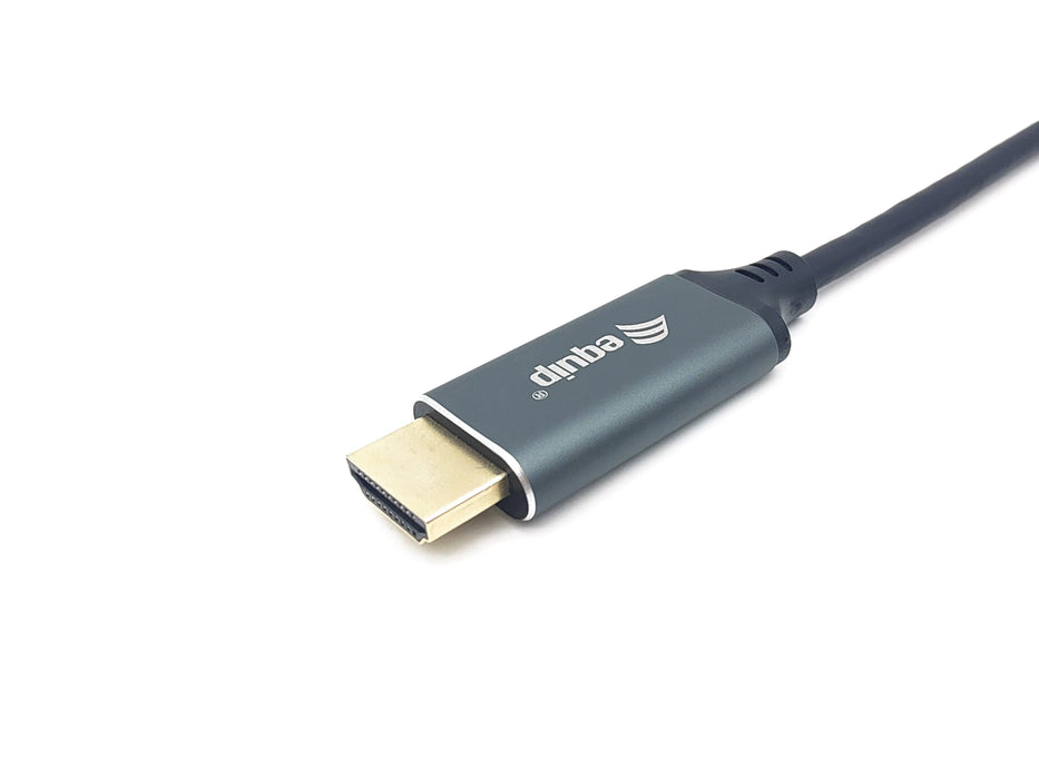 EAN 4015867228722 - Equip 133417 adaptador de cable de vídeo 3 m USB Tipo C HDMI tipo A (Estándar) Gris, Negro imagen 2