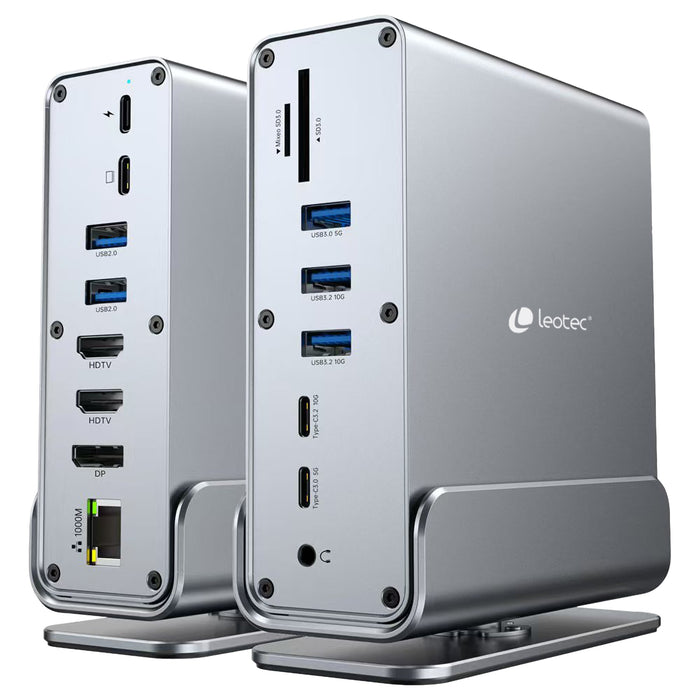 EAN 8436588883599 - Leotec LEDS06 base para portátil y replicador de puertos Acoplamiento USB 3.2 Gen 2 (3.1 Gen 2) Type-C imagen 4