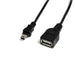 EAN 0065030842907 - StarTech.com USBMUSBFM1 cable USB 0,3 m Mini-USB B 0,48 Gbit/s Negro imagen 1