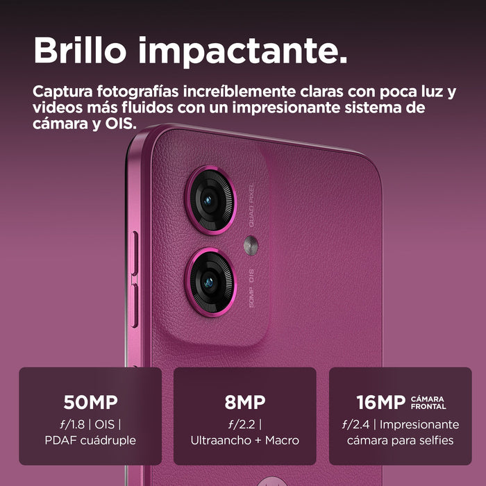 EAN 0840023274848 - Motorola moto g55 5G 16,5 cm (6.49") SIM doble Android 14 USB Tipo C 8 GB 256 GB 5000 mAh Púrpura imagen 6