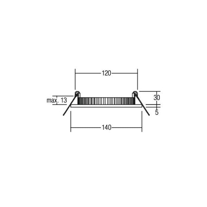 Brumberg 12215073 Eb-Panel Flat30 Rund Ws 830 10w 24v