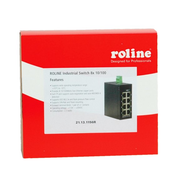 Roline Industrie Switch 8x Rj-45 Unmanaged