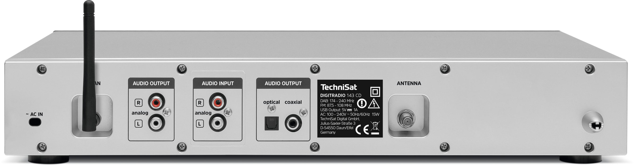 EAN 4019588139893 - TechniSat DigitRadio 143 CD (V3) Internet Analógico y digital Plata imagen 6