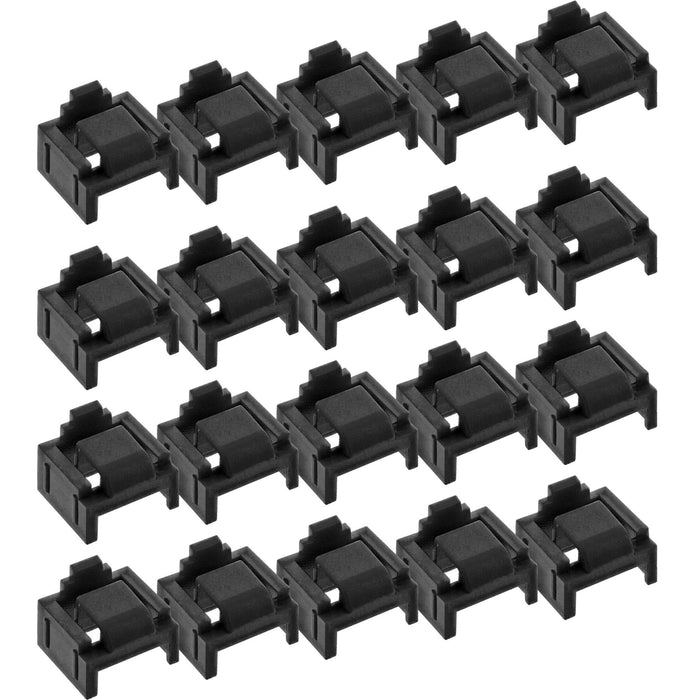 Bloqueador De Puertos Rj45, Paquete De 20 Bloqueadores, Negro