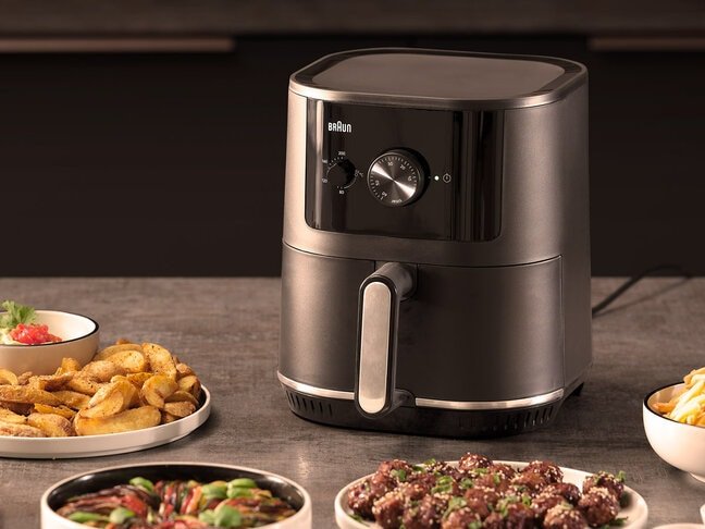 Freidora Braun Houshold  Multifry 3, Hf 3000i (Negro (Matt), 1.500 Watt, Korb 4,3 Liter) 0x12500001