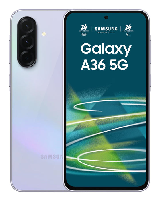 EAN 8806095984414 - Samsung Galaxy A36 5G 17 cm (6.7") SIM doble Android 15 USB Tipo C 6 GB 128 GB 5000 mAh Lavanda imagen 1