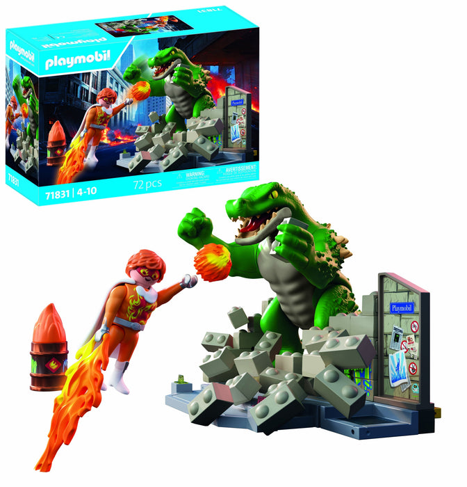 Playmobil 71831 Heroes: Helden-Showdown Mit Der Riesenechse 71831
