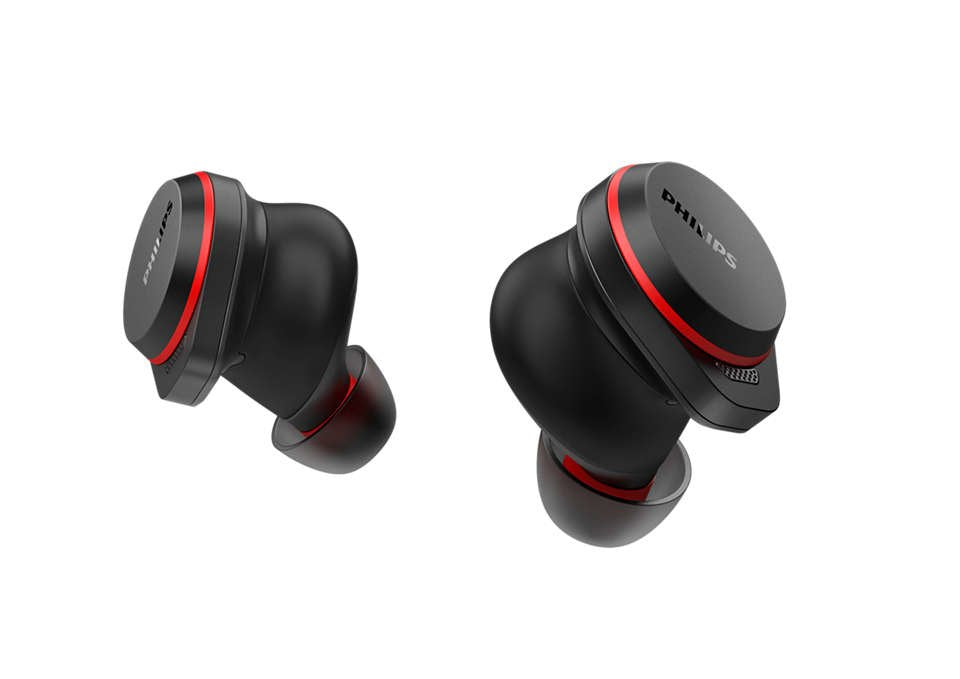 Philips Taa7507bk/00 Auriculares Inalámbrico Bluetooth Negro, Rojo