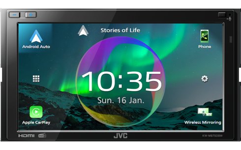 EAN 4975769020599 - JVC KW-M875DBW receptor multimedia para coche Negro Wifi 180 W Bluetooth imagen 2
