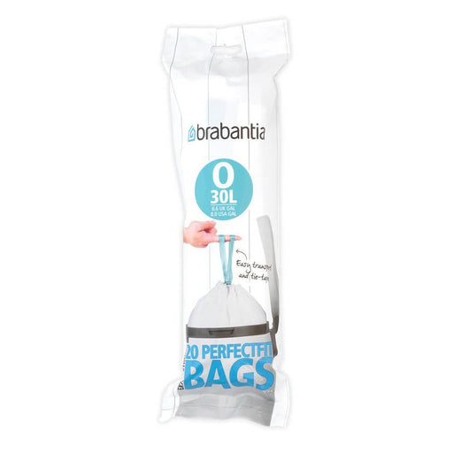 EAN 8710755300349 - Brabantia 300349 bolsa para basura 30 L Blanco 20 pieza(s) imagen 1