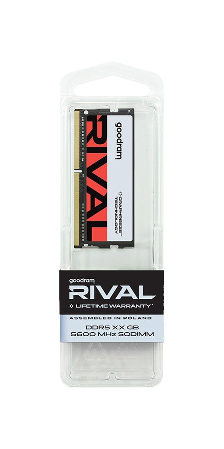 EAN 5908267913765 - Goodram SODIMM DDR5 32GB 5600MHz CL40 DR RIVAL módulo de memoria 1 x 32 GB 5600 MT/s 262-pin SO-DIMM imagen 1