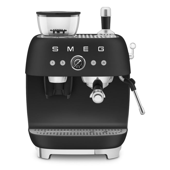 Smeg Kaffeemaschine Man. Mahlwerk Egf03blmeu, Thermoblock, Dampfdüse, 1l,...