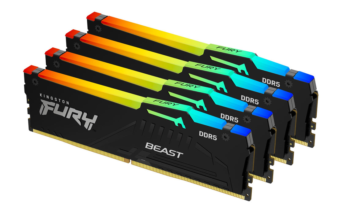 EAN 0740617335248 - Kingston Technology FURY Beast RGB módulo de memoria 4 x 32 GB 5200 MT/s 288-pin DIMM imagen 1