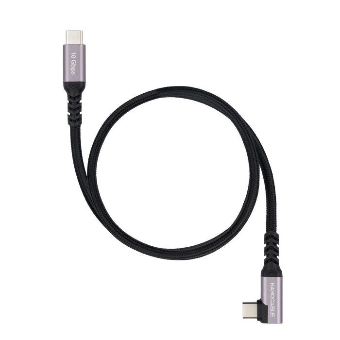 Cable Usb-C Acodado M/M 3.2 Gen2 100w 4k/60hz 3 M