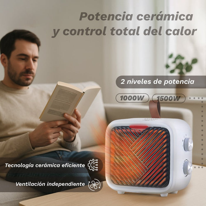 Calefactor Grunkel Cf-1500cm 1500w Termostato Regulable