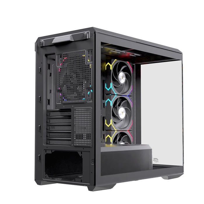 EAN 6977277368963 - Einarex EXCS-ZM-800R-B carcasa de ordenador Midi Tower Negro imagen 7