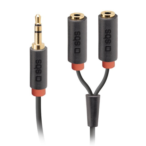 EAN 8018417212093 - SBS TECABLESPLITTER cable de audio 0,2 m 3,5mm 2 x 3.5mm Negro imagen 1