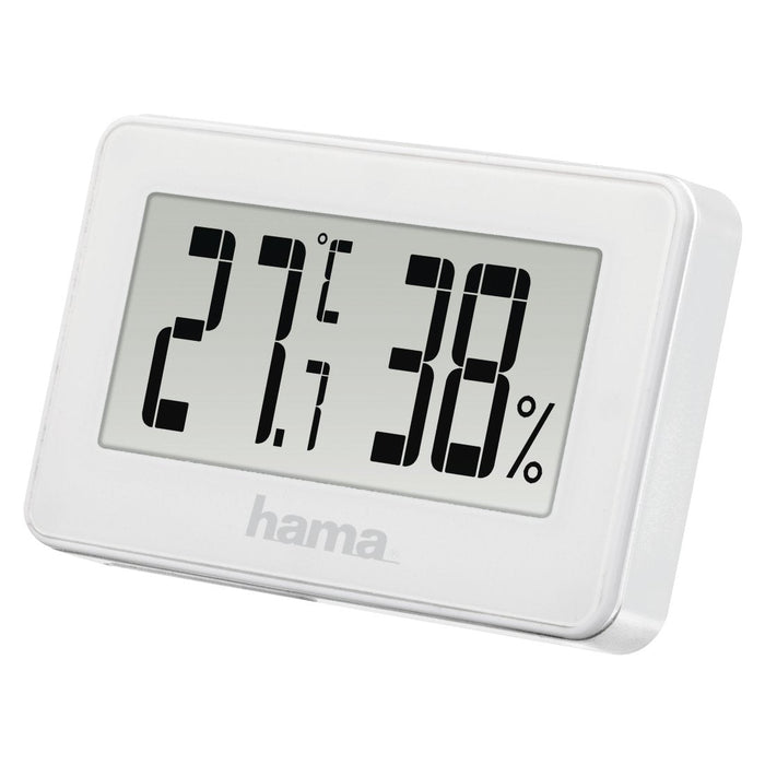 Hama Medidor De Temperatura Y Humedad Para Interior - Pantalla Digital - Memoria De Datos - Permite Colgar En Pared -