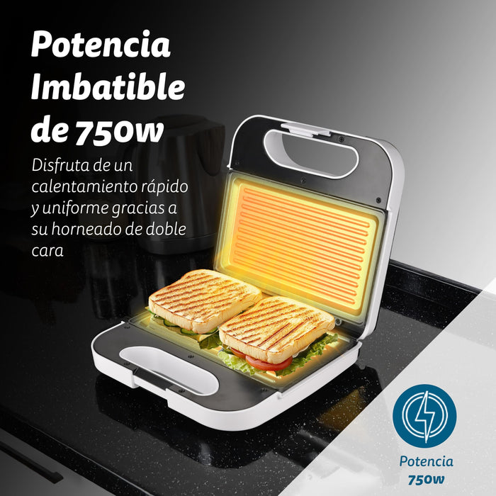 EAN 8426156018065 - Grunkel SAN-GRILLNG sandwichera 750 W Blanco imagen 2