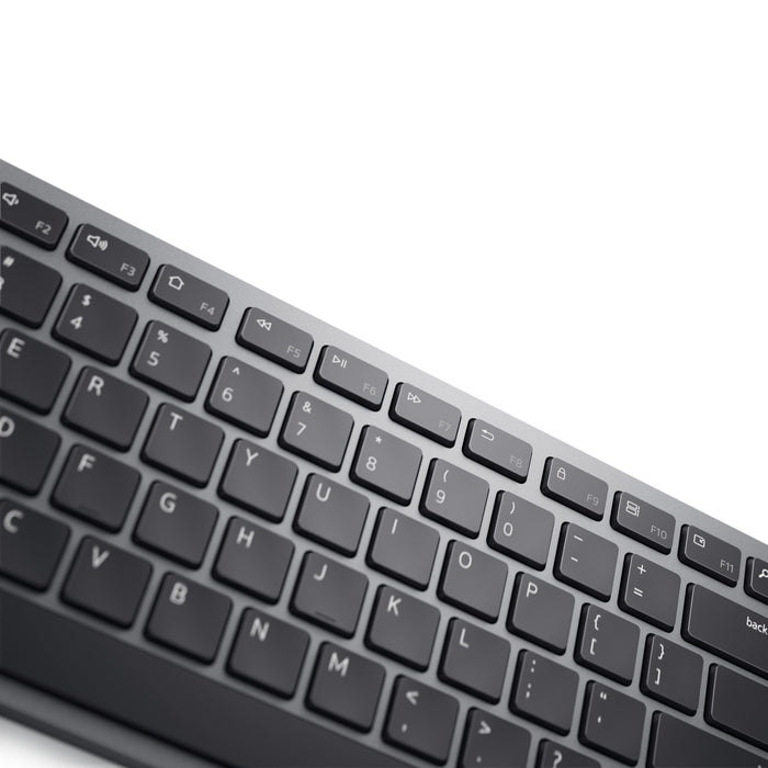 Kit Teclado (Ingles) Multimedia + Raton Inalámbrico Dell Km7321w Internacional De Ee. Uu. (Qwerty), Negro