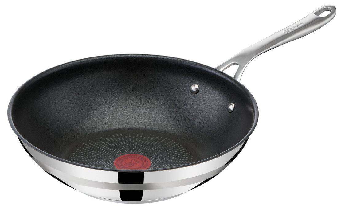 Tefal Jamie Oliver E3101925, Wok-/Bratpfanne, Acero Inoxidable, Acero Inoxidable, Titan, Vidrio, 250 °C