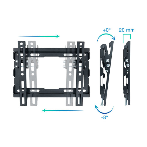 EAN 8433281011939 - TooQ LP1044T-B soporte para TV 109,2 cm (43") Negro imagen 2