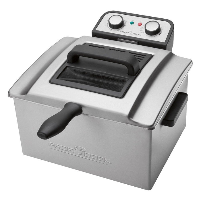 EAN 4006160011203 - ProfiCook PC-FR 1038 Doble 5 L Independiente 3000 W Freidora Plata imagen 1