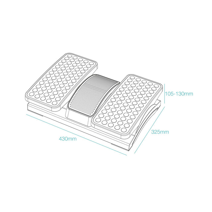 EAN 8433281016934 - TooQ TQFR0605-B soporte para el apoyo de pies imagen 6