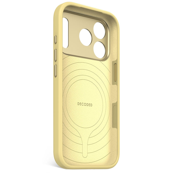 Decoded Silicone Backcover Apple Iphone 17 Pro Yuma Yellow Funda Para Iphone 17 Pro 16 Cm (6.3") Amarillo