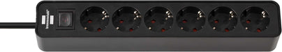 EAN 4007123647903 - Brennenstuhl 1153260000 base múltiple 1,5 m 6 salidas AC Interior Negro imagen 1