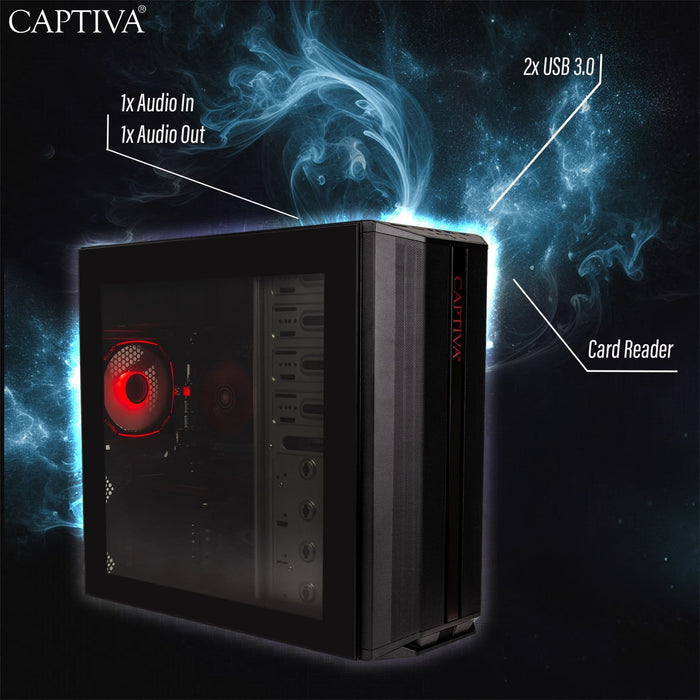 Pc Gaming Captiva Advanced R98-206 Desktop Amd Ryzen 7 5700x, 32gb 1tb M.2 Ssd, Rtx 5060, Wi-Fi 6, W11