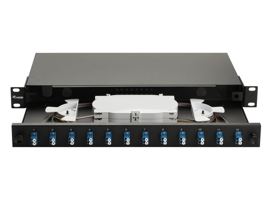 Equip Lwl-Spleisskamen 12-Port Lc-Duplex Os2 1u Komplett Sw