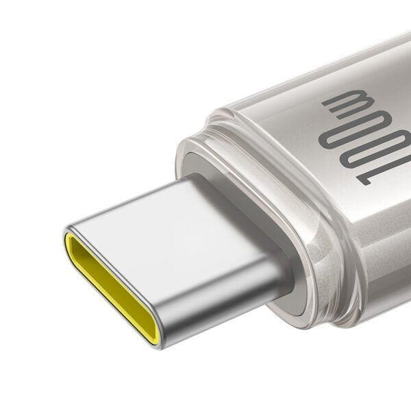 Titanium Alloy Fast Charging Cable Type-C To Type-C 100w 1m Galaxy Titanium Gold
